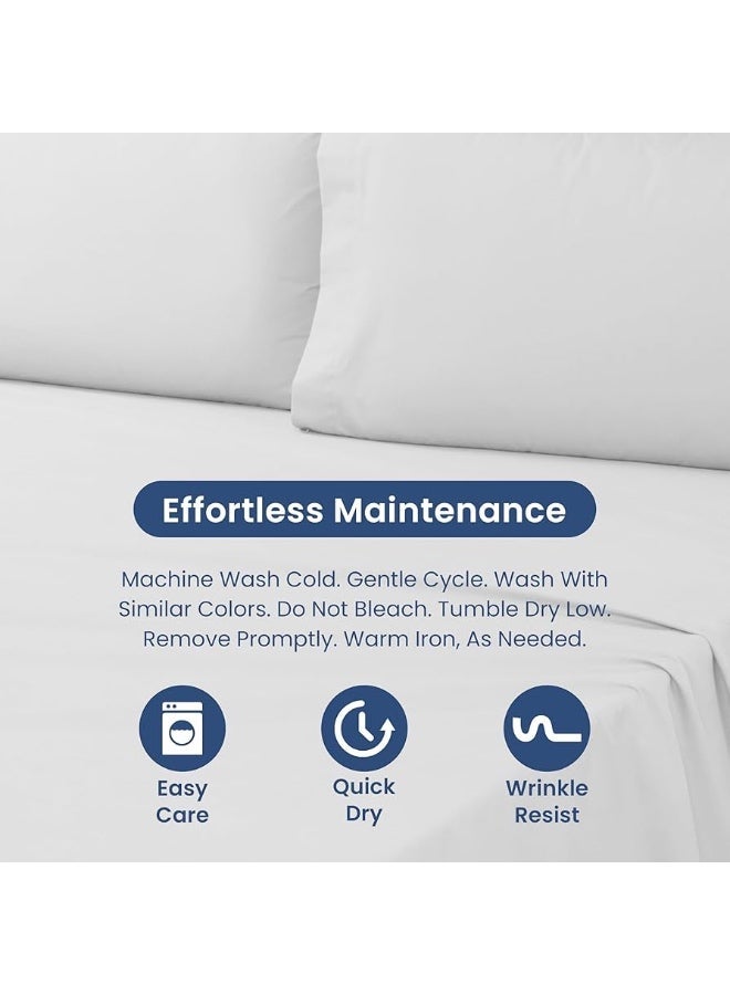 طقم أغطية وسائد فاخرة مريحة باللون الأبيض العاجي (قطعتان) - 50 × 70 سم - Image 5